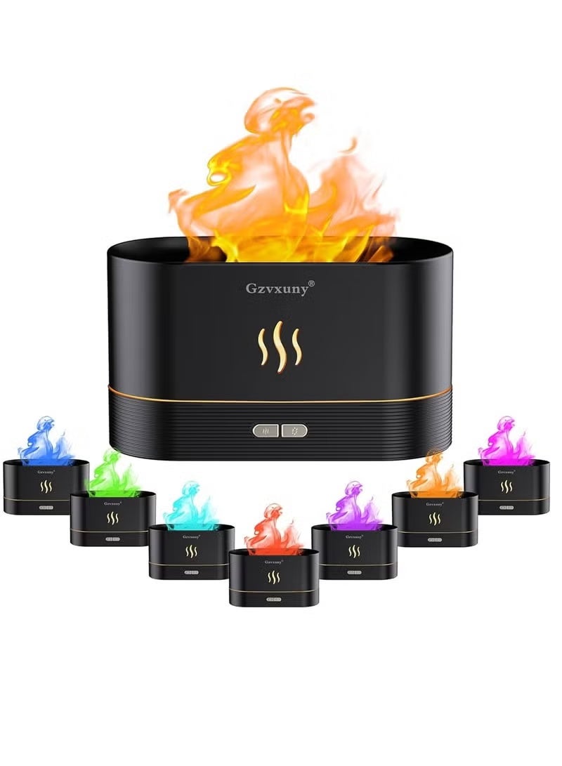 Generic Flame Essential Oil Diffuser with LED Light – Quiet Aroma Diffuser for Home Decor – Flame Effect Aromatherapy Diffuser for Bedroom & Office - Image 4