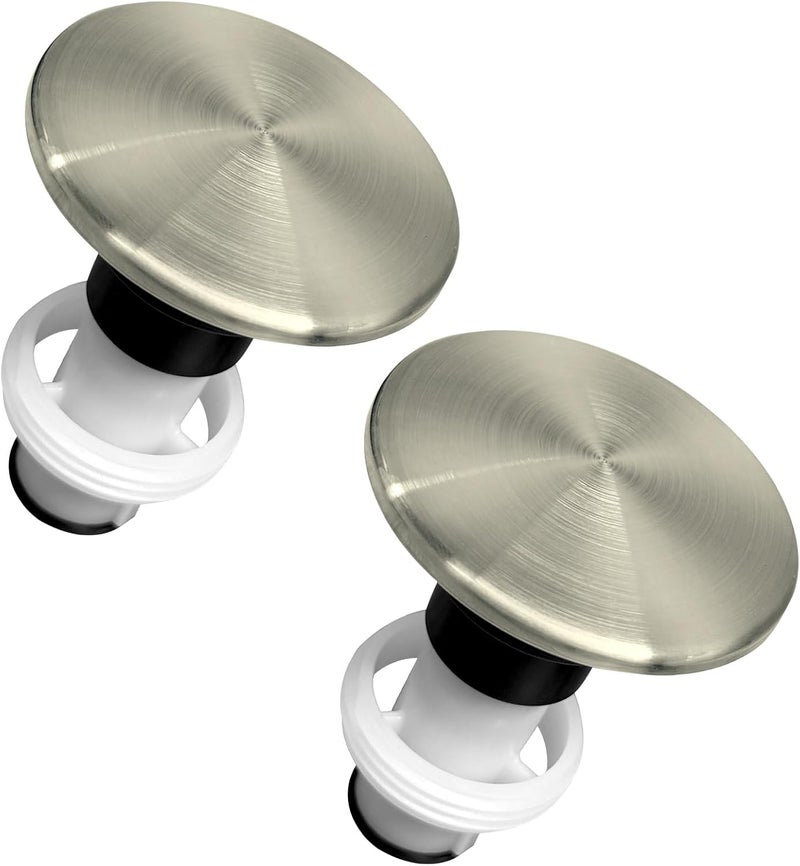 ulapithi 972-098J Plumbing-Equipment Brushed Nickel Drain Sink Stopper, Drain Sink Plug Part Push & Seal Drain Stopper Assembly - Image 1
