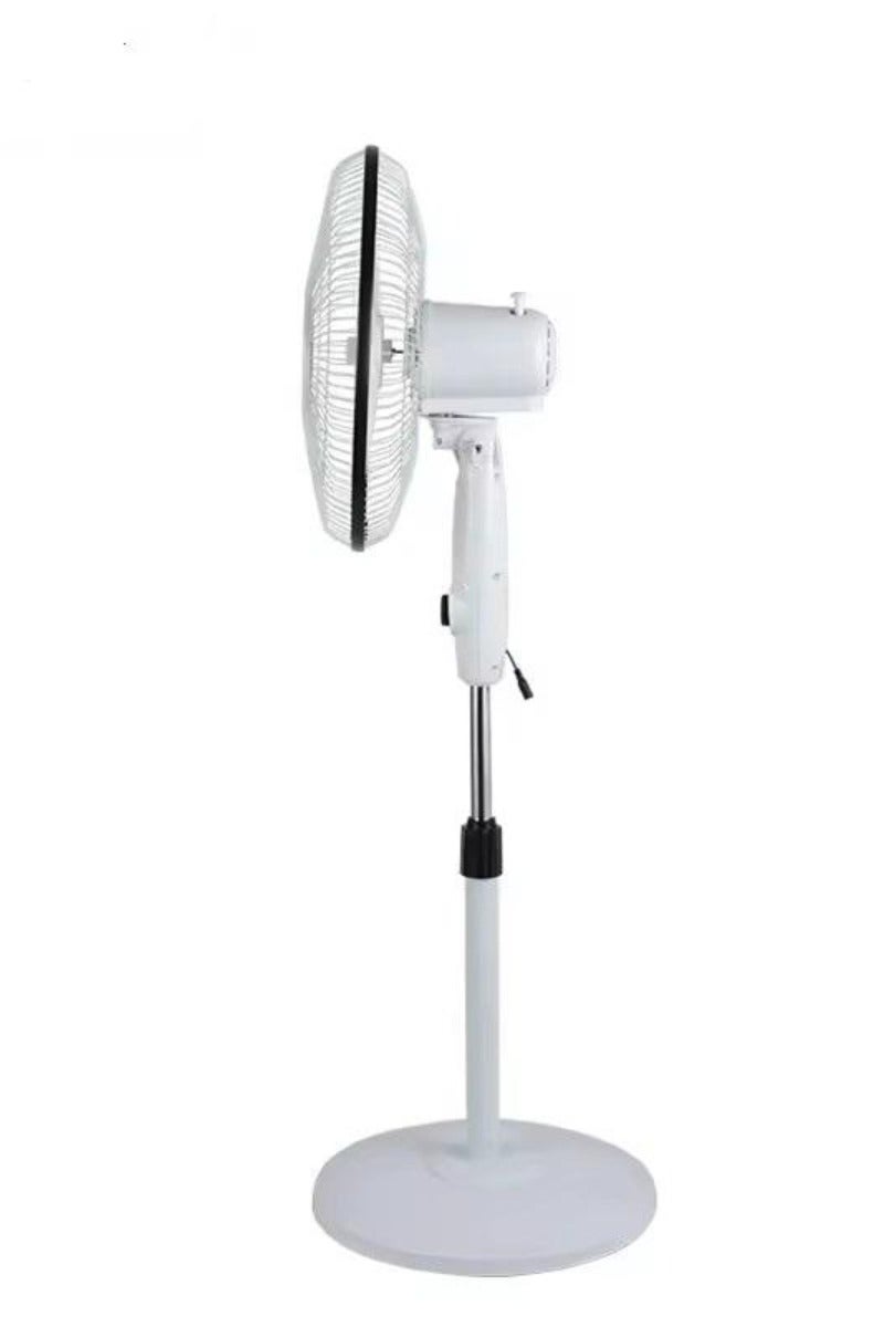 Denx Solar Rechargeable Fan with LED Light & Phone Charging – 5 Blades, 5000mAh Battery, 3 Speeds, 4H Runtime, 3V Solar Panel, USB/DC Output, Overcharge Protection – Portable Electric Fan for Home, Camping, Outdoor - Image 2