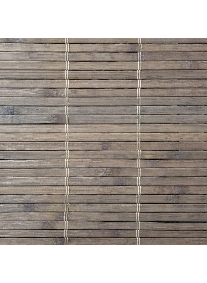 Radiance Cordless Bamboo Roman Shades for Windows  Flatstick Bamboo Blinds for SemiPrivate Light Control  Easy to Lift  Fold Up Window Shades  Driftwood  285 in W x 64 in L  2216604E - Image 2