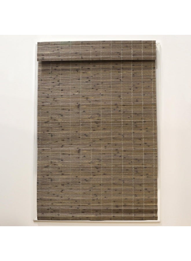 Radiance Cordless Bamboo Roman Shades for Windows  Flatstick Bamboo Blinds for SemiPrivate Light Control  Easy to Lift  Fold Up Window Shades  Driftwood  285 in W x 64 in L  2216604E - Image 5