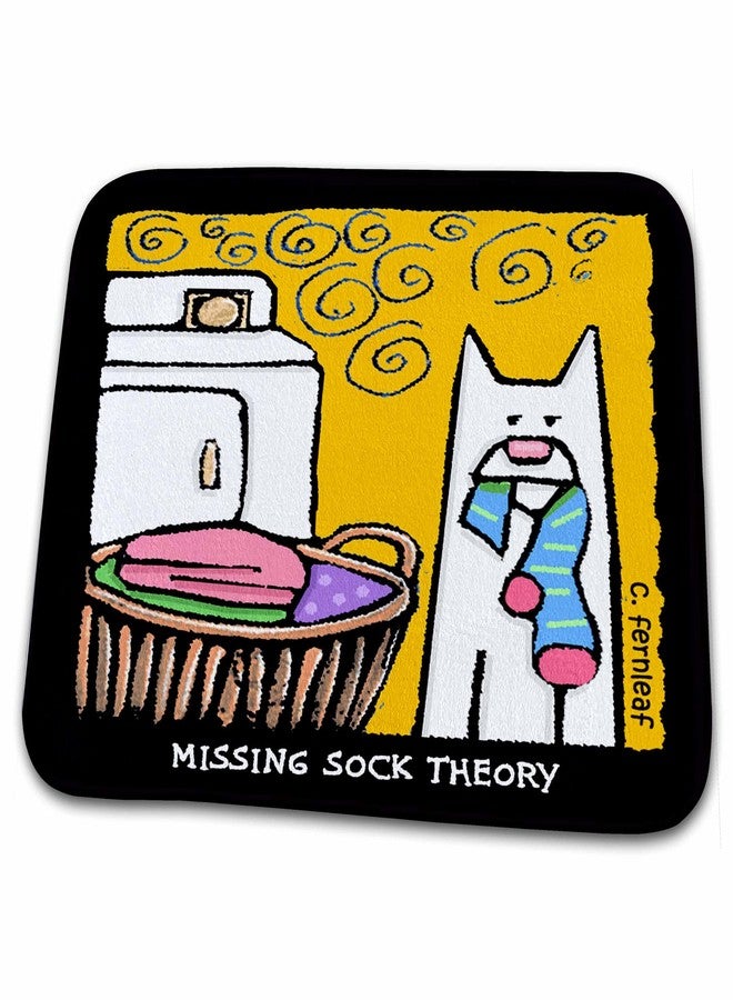 3DROSE Dish Drying Mat - Sock Thief, Cartoon Dogs, Dogs, Dog, Funny Dogs, Puppies. Pets, Funny Pets, Animals Funny Dog Gifts - Image 1