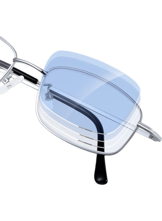 Boundless Anti-Blue Light Reading Glasses For Men, Imported High-Definition Presbyopic Glasses For Women, 200 Degrees (Recommended For Ages 55-59) - Image 2