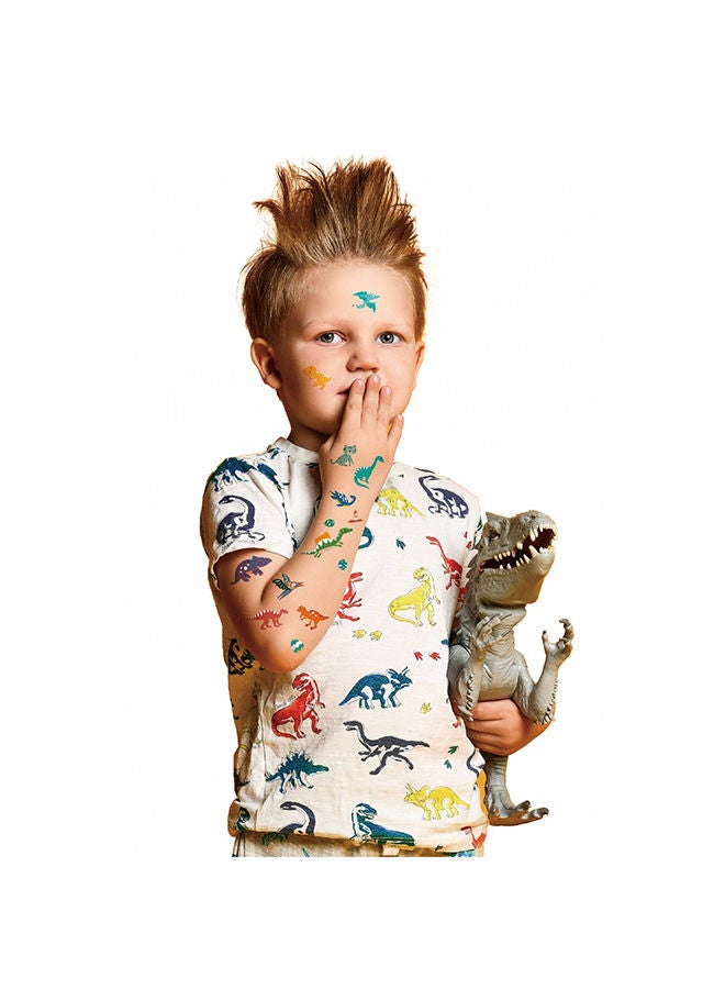 Avenir Tattoo Sticker Dino 52pc Set of Temporary Tattoos High-quality Water-based Ink Safe and Easy to Apply and Remove Lasts 3-5 Days for Kids 3+ - Image 3