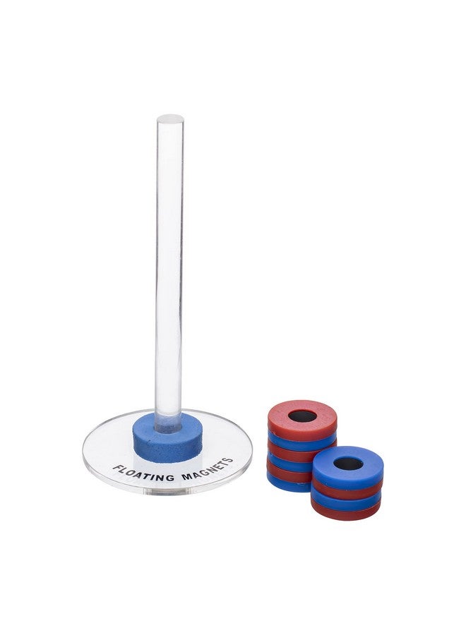 Supertek Supertek Floating Ring Magnets Set of 5 with Plastic Stand | Science & Physics Educational Toy | Brain Boosting Activities for Kids 4+  - Image 3