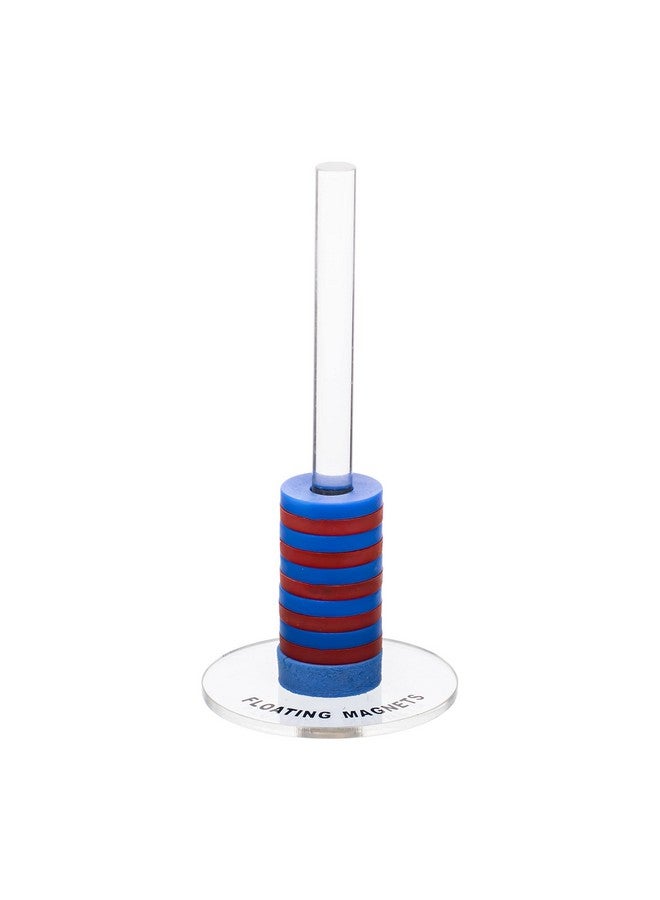 Supertek Supertek Floating Ring Magnets Set of 5 with Plastic Stand | Science & Physics Educational Toy | Brain Boosting Activities for Kids 4+  - Image 4