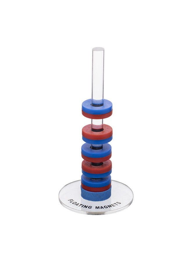 Supertek Supertek Floating Ring Magnets Set of 5 with Plastic Stand | Science & Physics Educational Toy | Brain Boosting Activities for Kids 4+  - Image 1