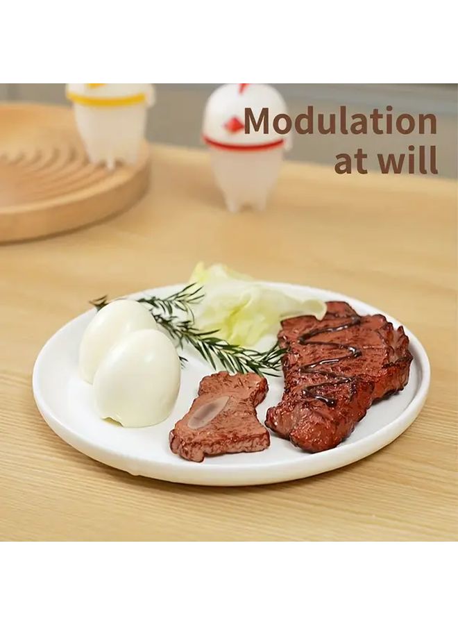 Red Silicone Egg Steamer Mold Multi Functional Non Stick Kitchen Tool For Home Use - Image 5