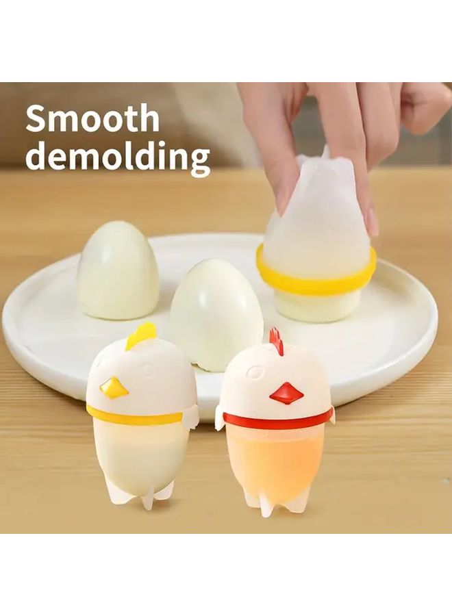 Red Silicone Egg Steamer Mold Multi Functional Non Stick Kitchen Tool For Home Use - Image 2