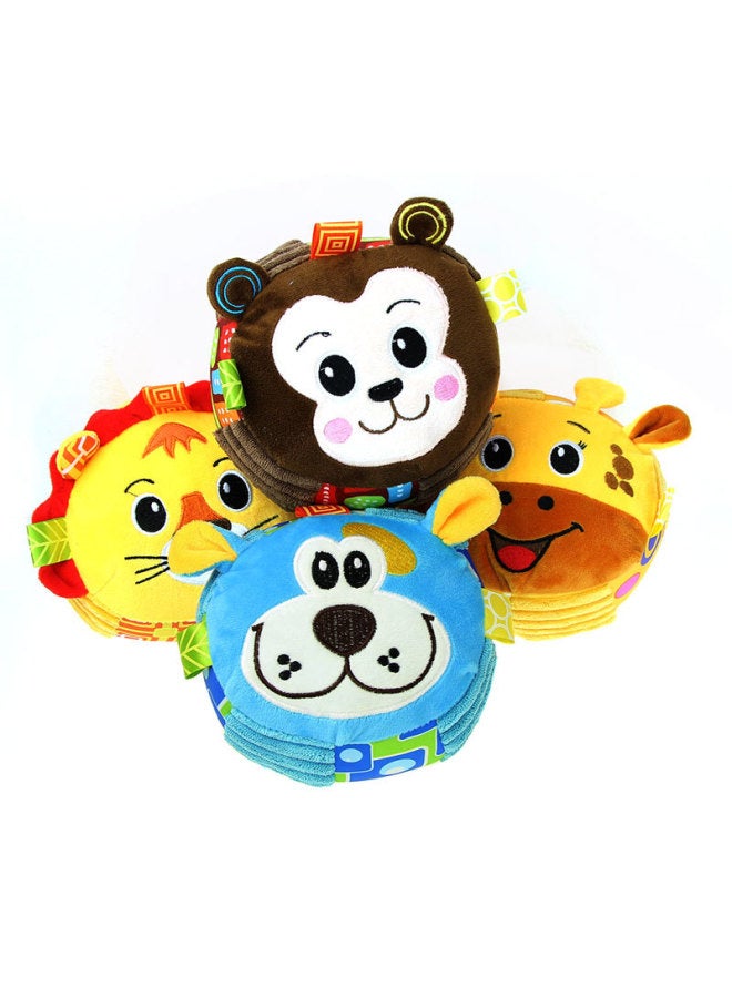 لعبة أحجية الأطفال المرحة ذات الصوت الكرتوني والخشخشة، لعبة ألغاز الكرة، كرة التقاط اليد للطفل، التفاعل بين الوالدين والطفل- اللون: كرة صيد يدوية للجرو الكرتوني - Image 3