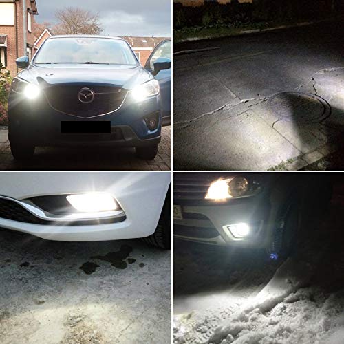 PHINLION Super Bright 3014 72-SMD P13W 12277 SH23W 6000K Xenon White LED DRL Driving Light Bulbs for 2010 2011 Camaro Daytime Running Lights, Pack of 2 - Image 4