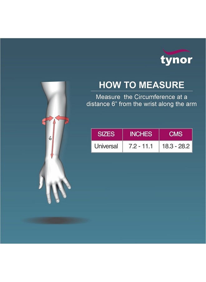 Tynor Tynor ROM Elbow Brace, with Adjustable Range of Motion | Support Elbow Injuries, Post-Surgery Recovery, Stabilizing Arm Brace for Pain Relief & Joint Protection | Universal Size, Right (1 Unit, Black)  - Image 2