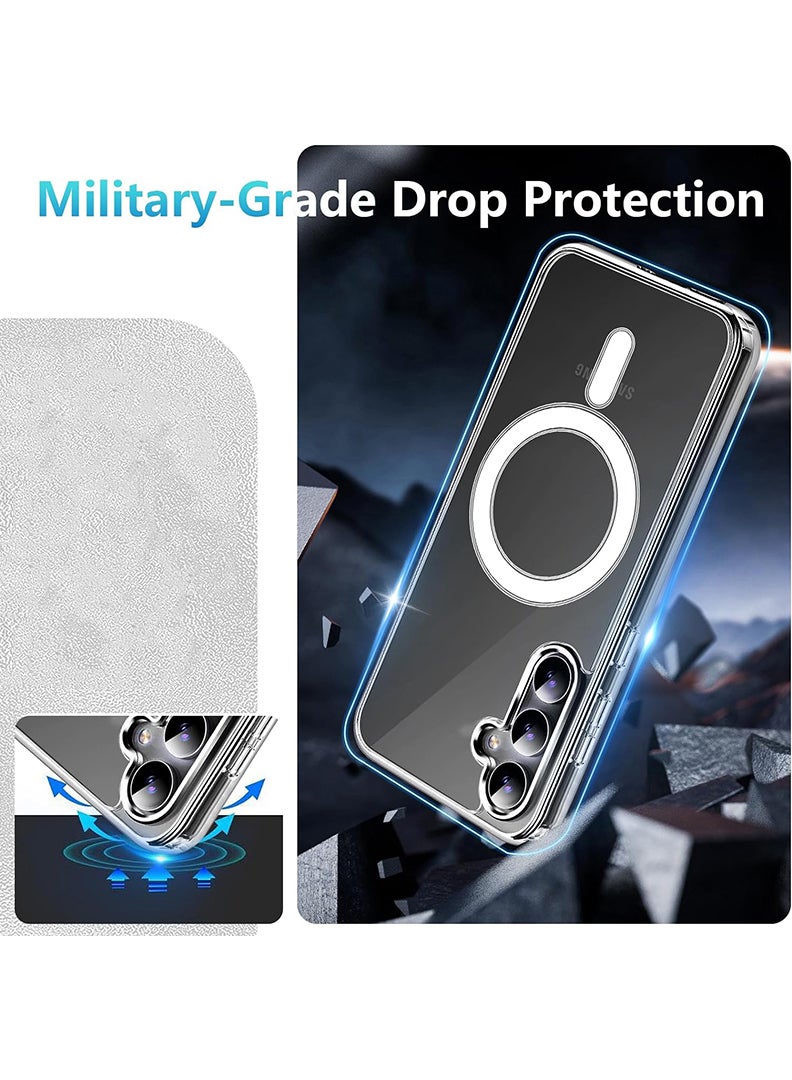 Theodor Magnetic Case for Samsung Galaxy S25 Plus 6.7-inch Compatible with MagSafe Wireless Charging, Shockproof Phone Bumper Cover Console - Image 5