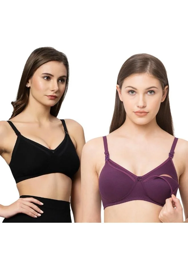 TUMMY Cotton Maternity Postpartum Without Underwire Nursing Bra for Breastfeeding