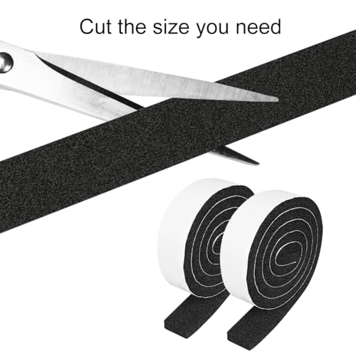 YIJUHOU 2 Rolls 1 Inch W 3/8 Inch T Weather Stripping Air Conditioner Open Cell Foam Seal Tape, Window Insulation High Resilience Seal Strip for Doors Window,Total 16FT - Image 3