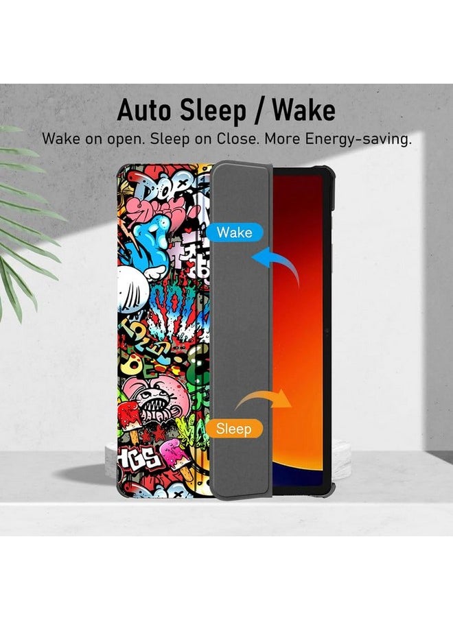Robustrion - Robustrion Cover for Samsung Tab S9 Cover Case 11 inch, Flip Stand Back Case Cover for Samsung Galaxy Tab S9 Tablet Cover 11 inch [Supports Auto Sleep Wake] - Hippy - Image 1