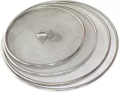 RKR RK Retailer Stainless Steel Food CoverMilk Cover JaliSteel JaliMultipurpose Net Lid Set of 1 Pcs 6 Inches  - Image 3