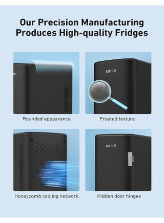 AstroAI 6L Auto Mini Fridge 2.0 Gen | Portable Thermoelectric Cooler & Warmer for Car and Home (Dark Grey) - view 3