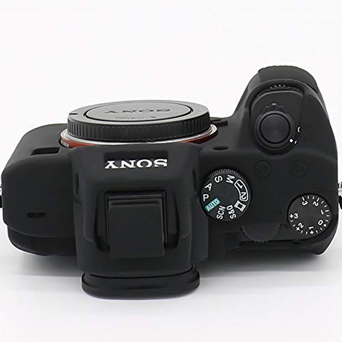Yisau Case for Sony A7 iii, Professional Silicone Rubber Case Cover Coverable Protective for A7 iii A7r iii a73 a7R 3 Camera + Microfiber Cloth (Black) - Image 4