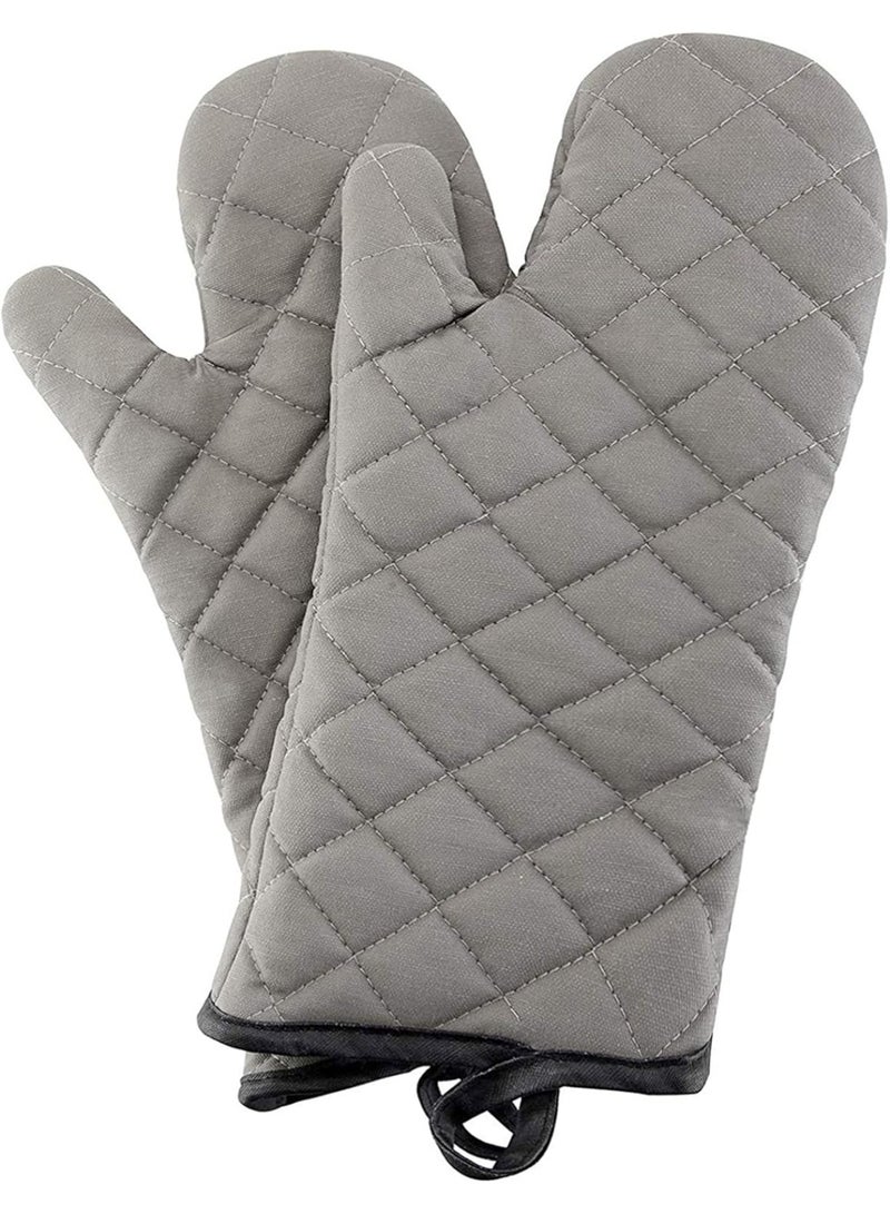 Heat Resistant Kitchen Gloves (2 Pack) - Multi-Purpose Oven and Cooking Gloves - Non-Slip Oven Gloves Custom Small Kitchen Design - Heat Resistant Gloves for Cooking Pots, Pans, and Hot Pots - Silicone Oven Heat Resistant Gloves for Cooking, Baking, Grill Handles, Pot Holder - Assorted Colors - Image 1