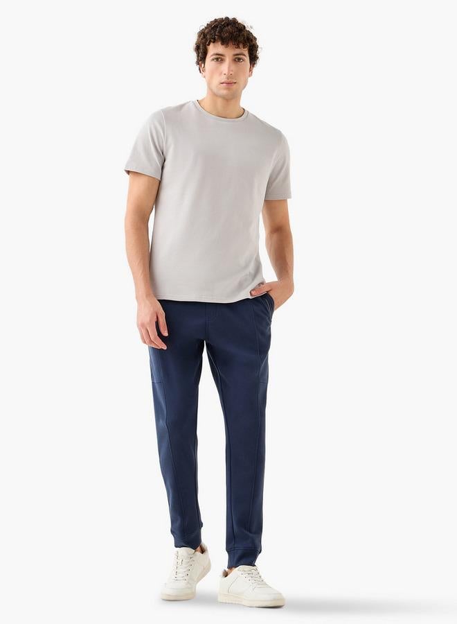 ايكونيك تيشيرت بياقة دائرية بقصة عادية بنقشة الفشار - Image 2