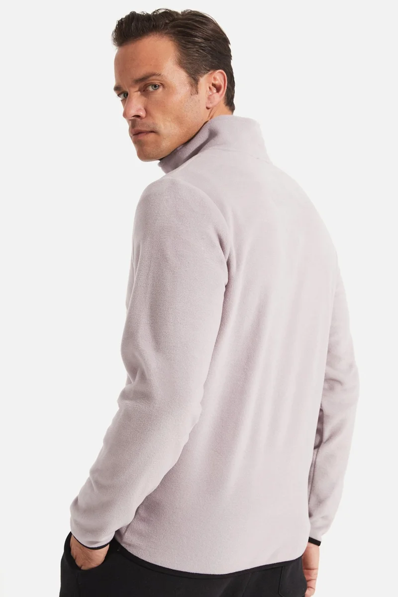 جويستار Men's Regular Fit Half Zipper Fleece Sweatshirt