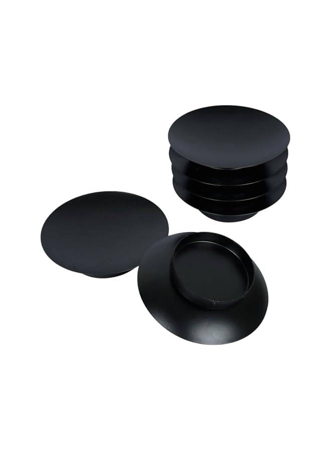 The Bros Plate Candle Holders 6 pcs Black Candle Holders for Christmas Decorations Iron Candle Holders for Halloween Modern Candle Holders for Pillar Candles Living Room Table Centerpiece - Image 2