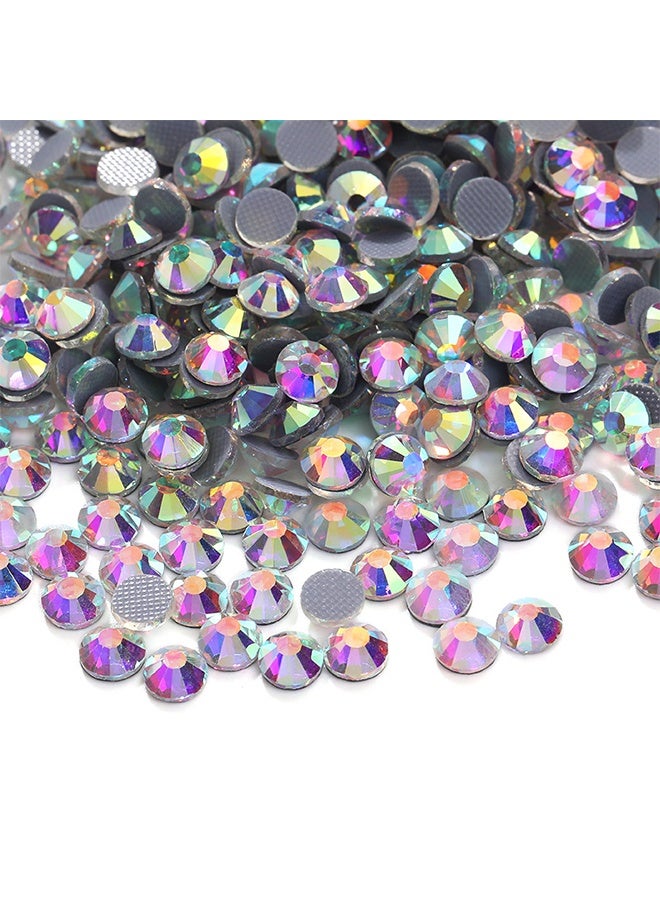 1440pcs Flat Back Crystal Rhinestones Round Gems for Nail Art and Craft Glue Fix, CrystalAB (SS10(2.8mm)) - Image 5