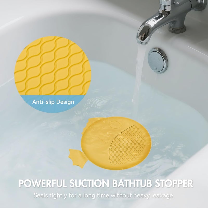 TRAPMATE Silicone Bathtub Drain Stopper/Good Grips Sink Stopper, Drain Cover for Shower, Bath, Kitchen Sink, 3 Pack (Patented Product) - Image 4