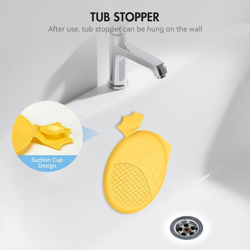 TRAPMATE Silicone Bathtub Drain Stopper/Good Grips Sink Stopper, Drain Cover for Shower, Bath, Kitchen Sink, 3 Pack (Patented Product) - Image 3