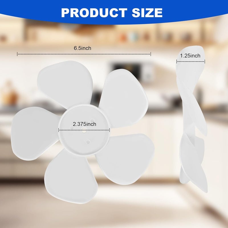 MTZUL WB02X11025 Range Hood Fan Blade Replacement Compatible with GE JV348L2SS AV447FWS RN328H1SA. WB02X11025 Fan Blade Replace PS952006 AP3681780 AH952006 Range Hood Fan - Image 2
