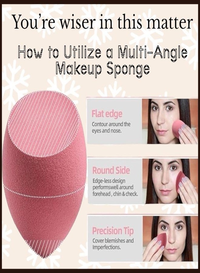 Fresh Up (Pack of 7) Fresh up™ Makeup Sponge & Powder Puff Set - Latex-Free Blenders for Foundation, Cream, Liquid & Powder - Mini Sponge & Triangle Puff for Blending, Contouring & Setting - Vegan, Reusable - Image 2