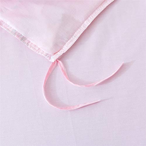 FADFAY مجموعة أغطية السرير من فادفاي بتصميم زهور الورد الوردي 4 قطع بحجم توأم للفتيات - Image 3