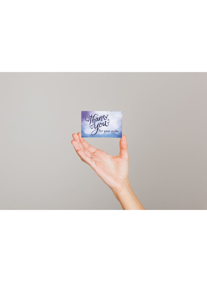 طقم كروت شكر فاخرة – 100 كارت ممتاز – مقاس 5×9 سم – جودة طباعة عالية - Image 2