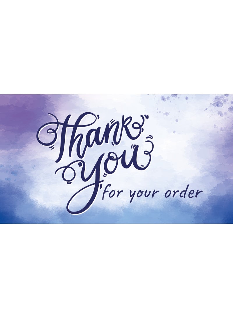 طقم كروت شكر فاخرة – 100 كارت ممتاز – مقاس 5×9 سم – جودة طباعة عالية - Image 1