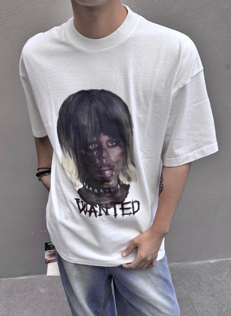mutagen Replicant Portrait Print washed T-shirt - Image 3