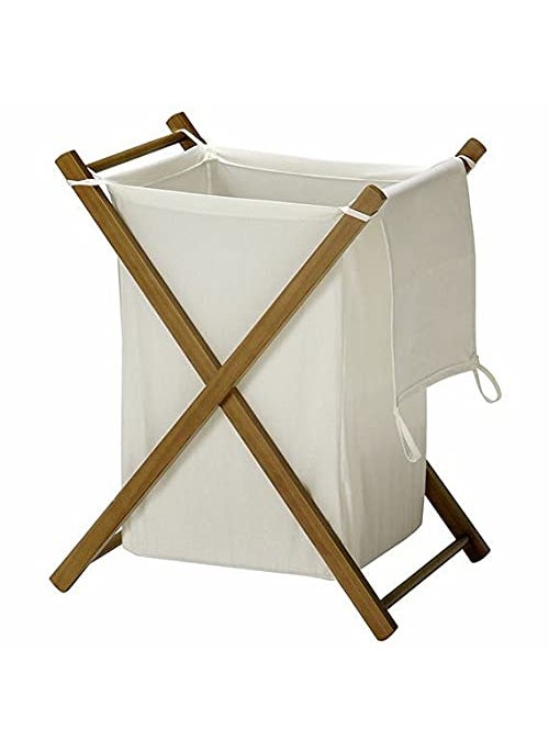 Aarswa Frame Laundry Hamper storage wooden Frame with Canvas Bag dimension 20x16x36 inch  - Image 2