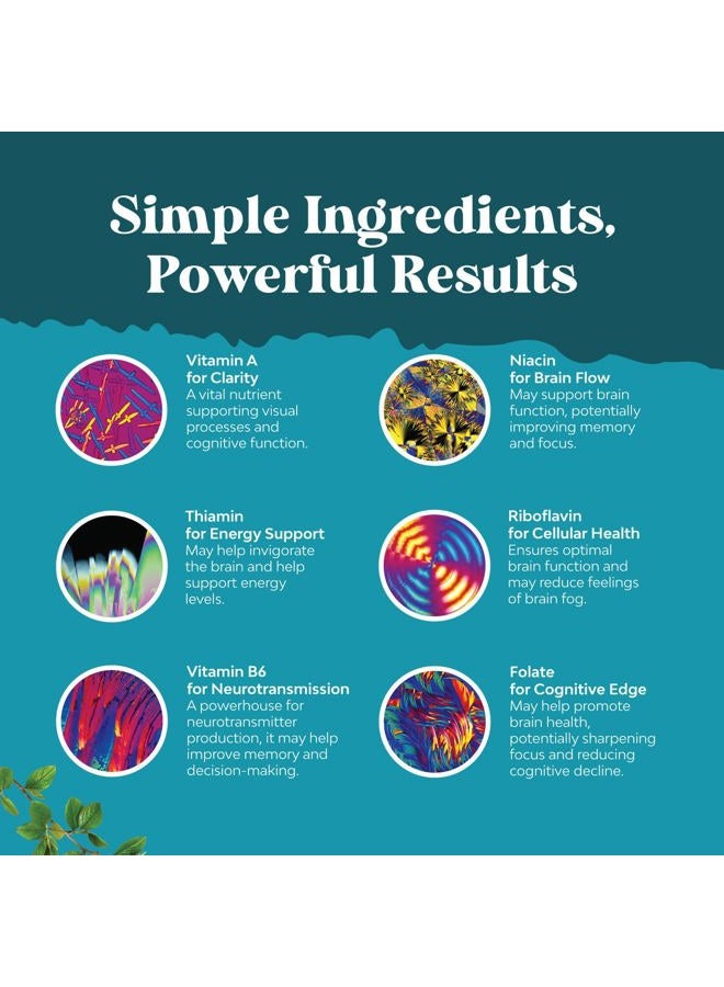 Natures Design Advanced Nootropics Brain Support Supplement - Synergetic Mental Energy and Focus Supplement with Brain Vitamins for Cognitive Enhancement - Mind and Memory Supplement for Brain Health (30 Servings) - Image 5