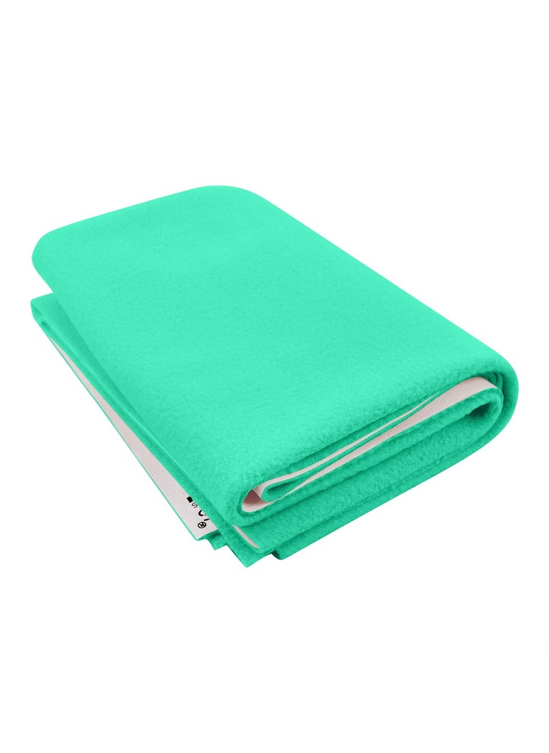 Polka Tots POLKA TOTS Waterproof & Reusable Baby Bed Protector Absorbent Mat Dry Sheet for New Born Infants, Pack of 2 (SkyBlue & Mint, 140 X 200 CM, Extra Large)  - Image 3