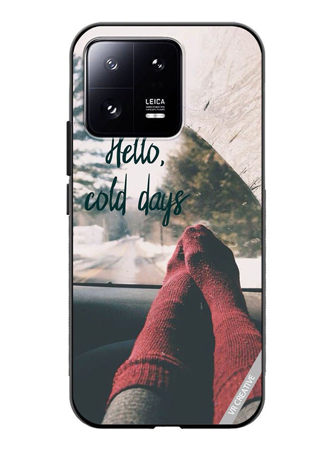 VR CREATIVE Protective Case Cover For Xiaomi 13 Hello Cold Days Design Multicolour - Image 1