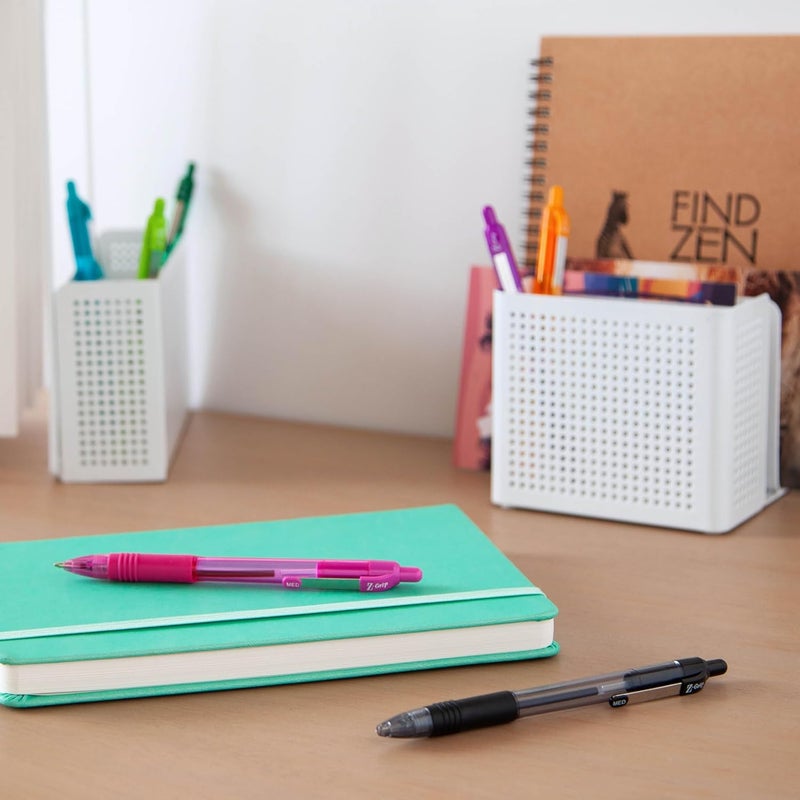 Zebra Pen Z-Grip Retractable Ballpoint Pen Set - 7 Assorted Fashion Colors, Medium Point 1.0mm - Image 5