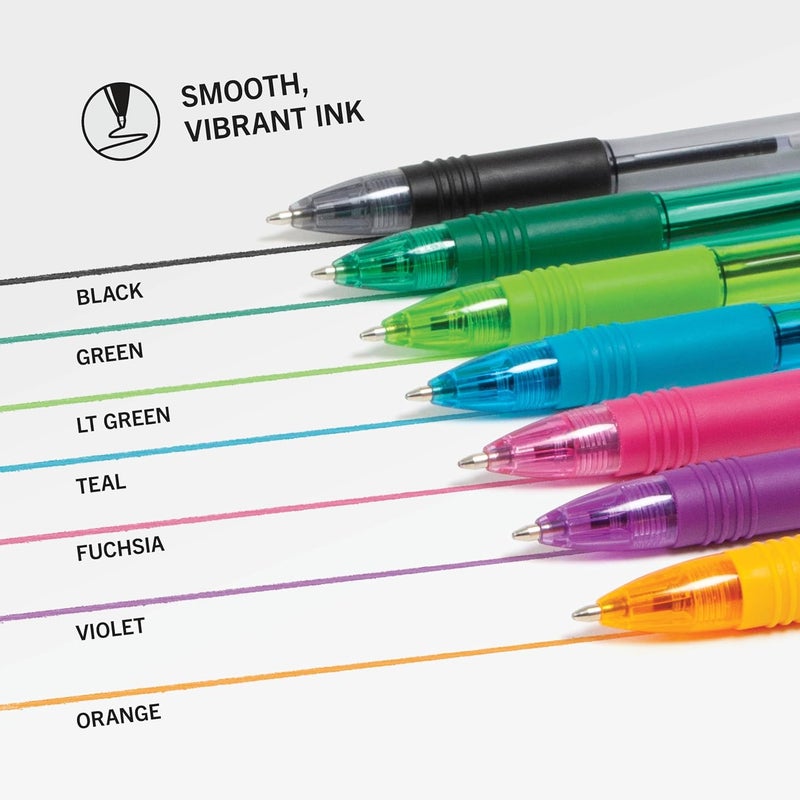Zebra Pen Z-Grip Retractable Ballpoint Pen Set - 7 Assorted Fashion Colors, Medium Point 1.0mm - Image 4