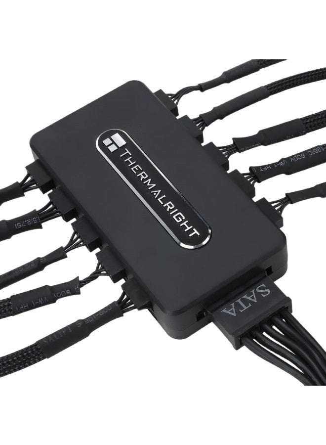 Thermalright Thermalright Fan Hub Controller Rev.A, 10-Port Controller, Supports Pwm Temperature Control, Cooling Accessories - Image 1