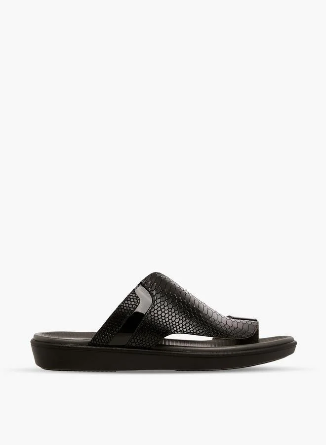 Al Waha Men Toe Loop Detail Leather Arabic Sandals Ramadan Collection