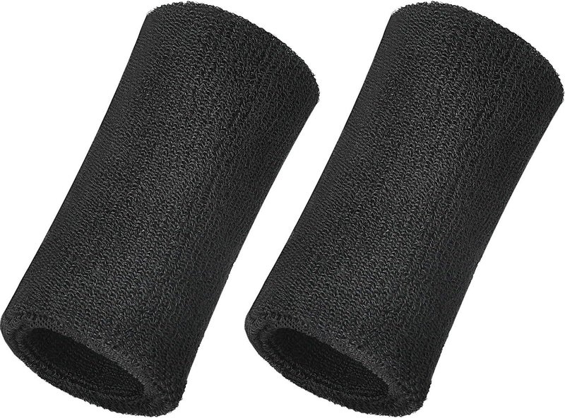 WILLBOND 6 Inch Wrist Sweatband Sport Wristbands - Elastic Athletic Cotton Wrist Bands for Sports - Image 1