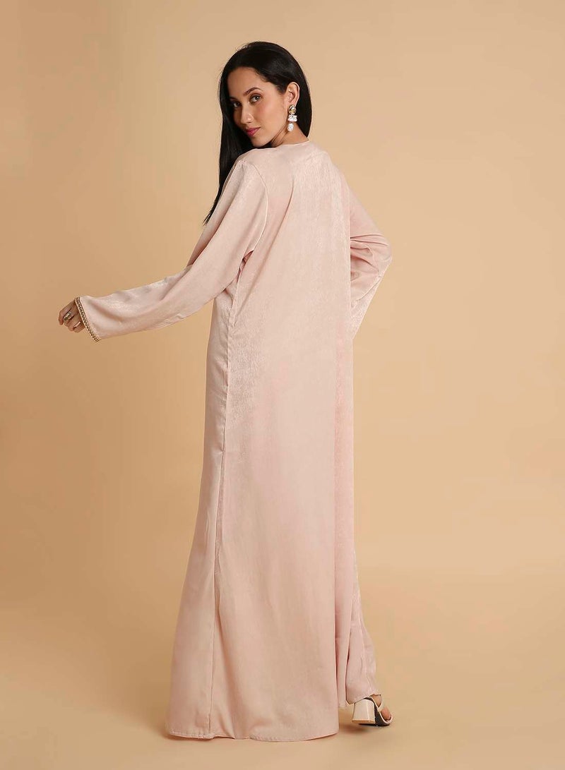 HANA & SARA Simple & Elegant long arabic kaftan jalabiya dress for womens - Image 2