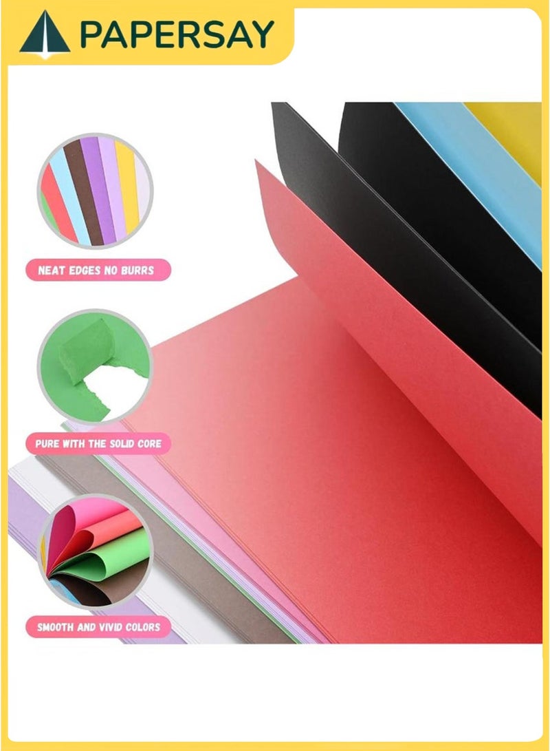 PAPERSAY 40 Sheets A4 Colored Cardstock, 20 Assorted Color, 250gsm Thick Paper ,Origami Paper Cutting Making DIY Arts - Can Be Used for Drawing Writing Doodling - Image 3