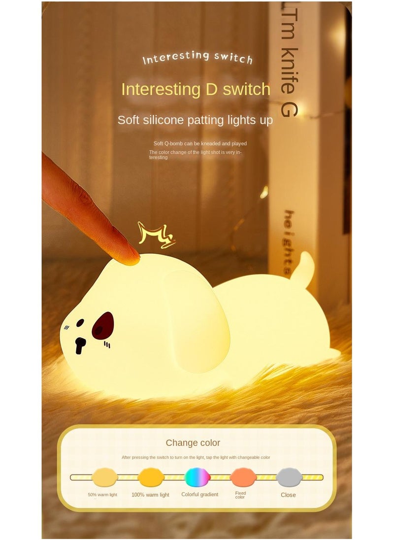 Y&D USB Puppy Silicone Night Light Bedroom Baby's Sleeping Bedside Light  - Image 5