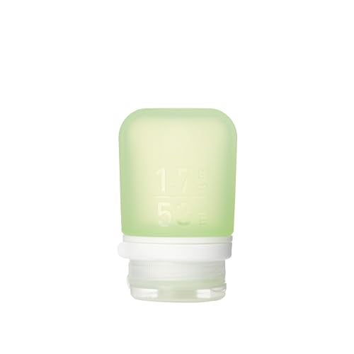 humangear GoToob+ (Small) | Refillable Silicone Travel Bottle | Locking Lid | Food-Safe Material | Green, Small (1.7 fl.oz; 53ml) - Image 1