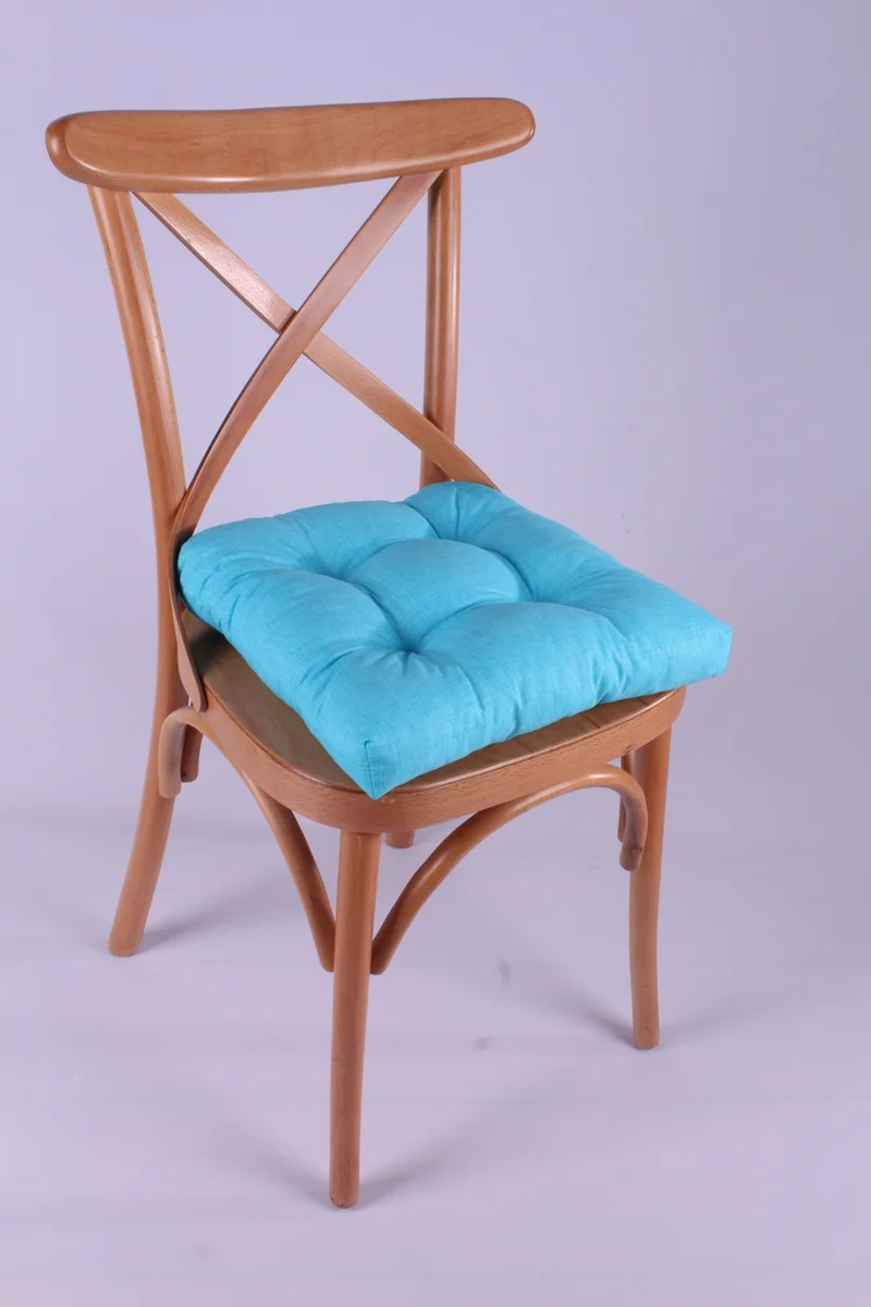 Altın Pamuk Gold Cotton Lina Pofidik Chair Cushion Specially Stitched Laced 40X40CM